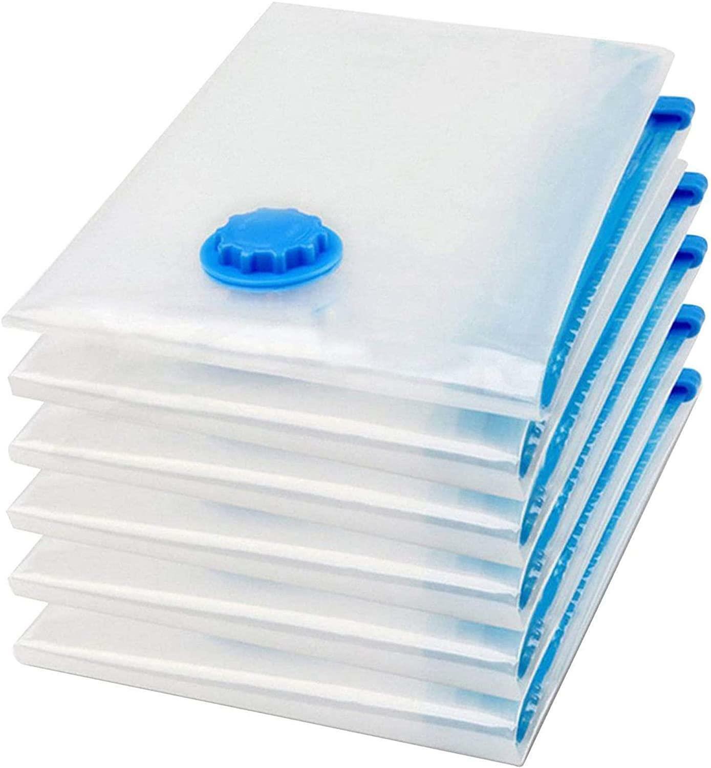 6x Vacuum Storage Bags Space Saving Strong Bag Vac Plastic Space Saver Vacum Bag - ZYBUX