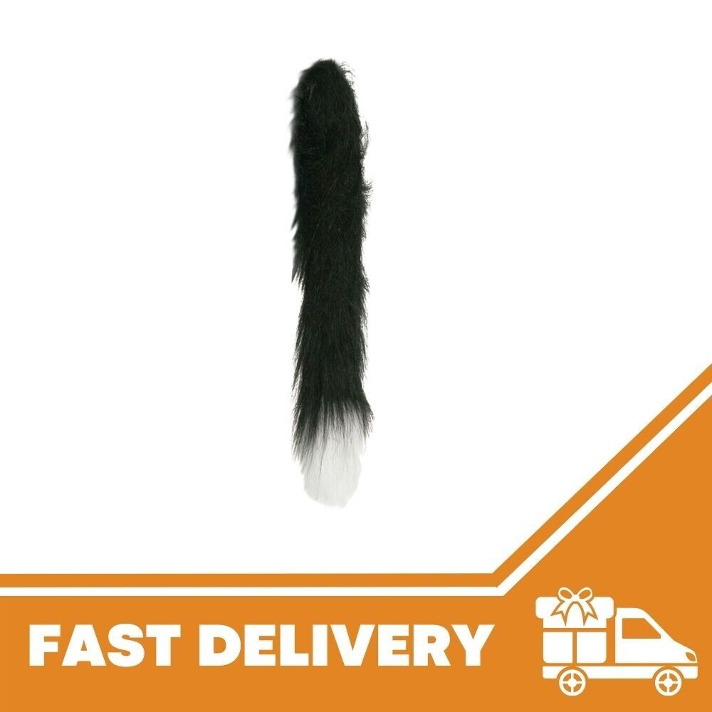 Furry Cat Tail Fancy Dress Costume Halloween Accessory School Book Week Party - ZYBUX