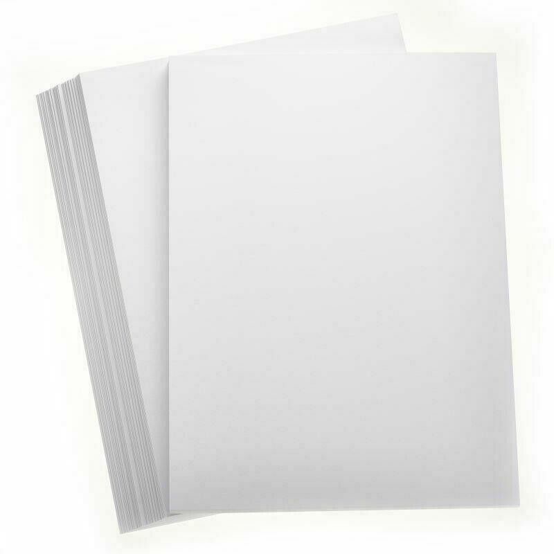 15x A4 Smooth Card Sheets 200gsm Snow White Paper Craft Hobby Printer Cardmaking - ZYBUX