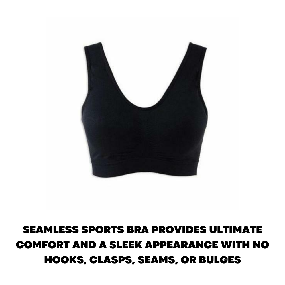 NUDE Seamless SPORTS STYLE BRA Crop Top Vest Comfort Stretch Bras
