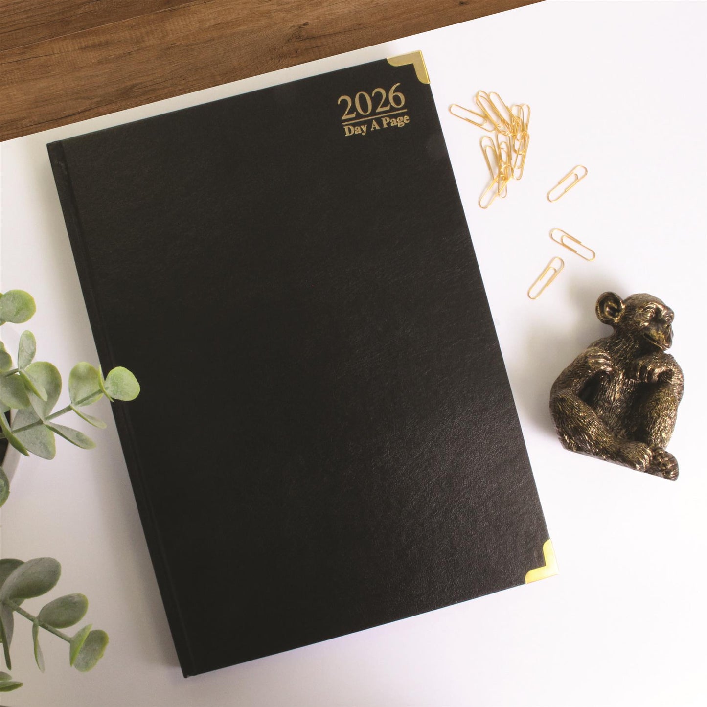 ZYBUX - 2026 Diary A4/A5 Page a Day Diary Hardback Case bound Back Cover School Office