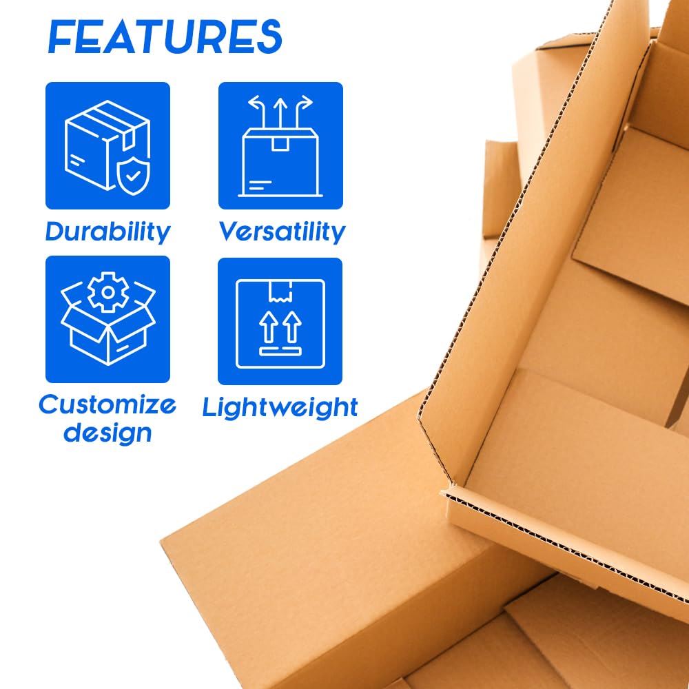 201212 - 20x12x12" - 51 x 30 x 30cm Approx. - Large Strong Double Wall Cardboard Packing Moving House Boxes