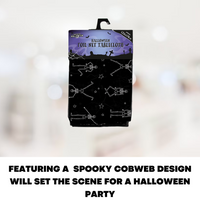 Halloween Foil Net Tablecloth Hanging Table Cover Prop Decor Party Decoration - ZYBUX