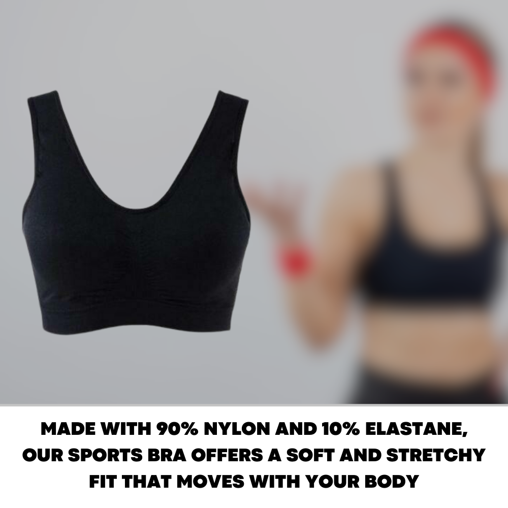 Women Bras Seamless Push Up Bra Shapewear Stretch Comfy Vest Sports Crop  Top UK