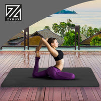 ZYBUX - Yoga Mat Non Slip - | Exercise Mat, Foldable Mats with Carrying Strap - Women and Men Fitness Mats | 1cm thick | 183cmx61cm