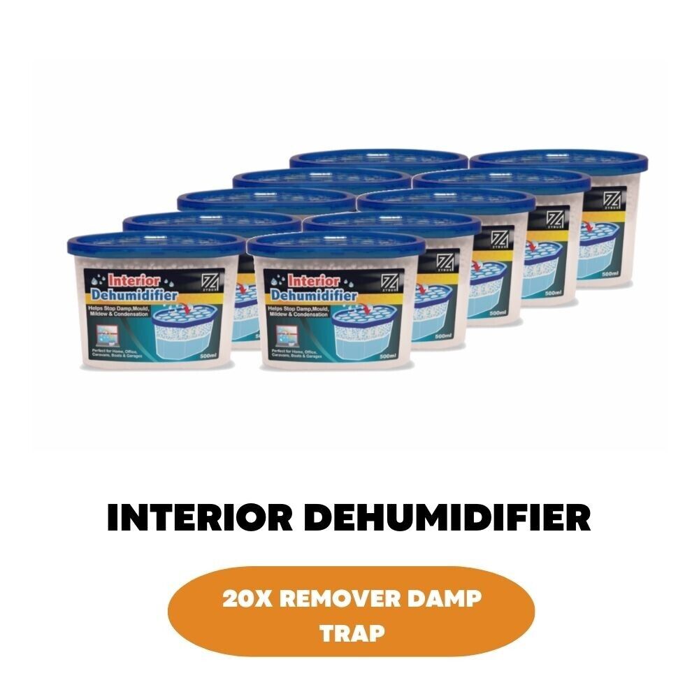 20x Interior Dehumidifier Condensation Remover Mould Moisture Absorber Damp Trap - ZYBUX