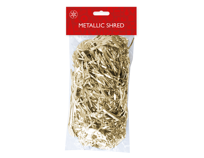 Metallic Foil Shredded Paper 30gs Christmas Gift Hamper Filling Various Colours