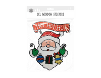 Christmas Window Gel Stickers Santa Sticker Art Snowman Reindeer Xmas Decoration - ZYBUX