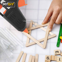 50pcs High-Temperature Resistant Hot Melt Glue Sticks - Strong Adhesive, Transparent, 100 x 11mm Lengths For DIY Crafts, Plastic/Ceramic/Gypsum Board/Window Repair, And More, Hot Glue Sticks