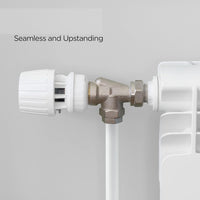 8 White Radiator Pipe Covers 19.5cm Sleeves Shrouds Snap Around Pipes