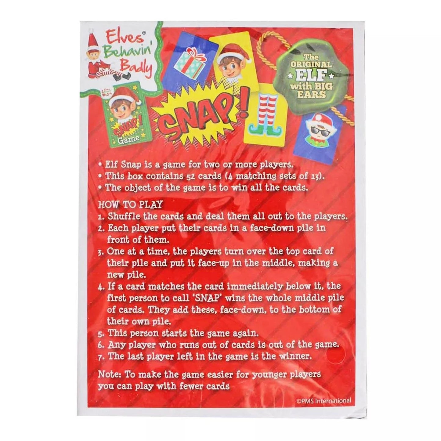 Christmas Elf Snap Card Game Elf Behavin' Badly Fun Novelty Stocking Filler