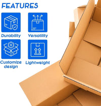 201212 - 20x12x12" - 51 x 30 x 30cm Approx. - Large Strong Double Wall Cardboard Packing Moving House Boxes