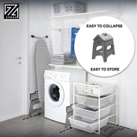 11" Medium Step Stool Folding Foldable Multi Purpose Heavy Duty Home Kitchen - ZYBUX