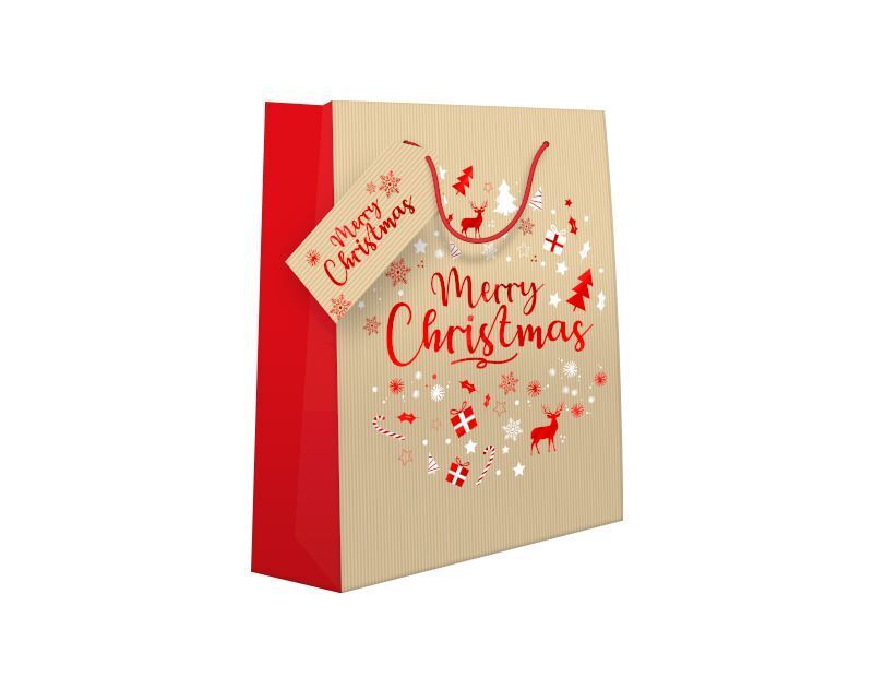 Luxury Christmas Gift Bags Party Cute Traditional Gift Bag Xmas[Merry Christams]