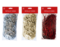 Metallic Foil Shredded Paper 30gs Christmas Gift Hamper Filling Various Colours