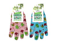 Kids Girls Boys Gardening Gloves Children's Outdoor Activity Non Slip PVC Dots