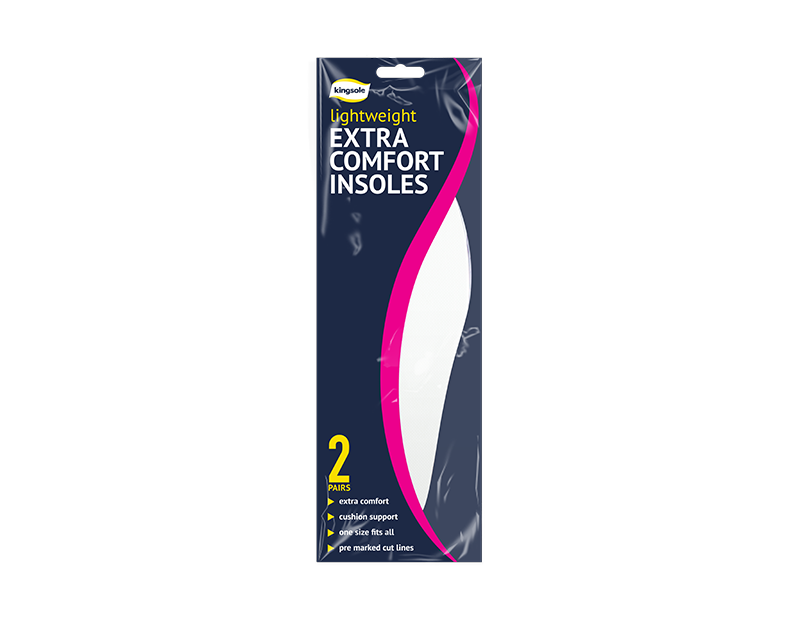 4x Shoe Insoles Insert Extra Comfort Sports Shock Absorbing Men Women Size 3-11