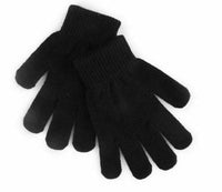 Gloves Thermal Winter Warm Mens Ladies Womens Cotton One Size Black