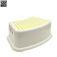 ZYBUX - Childs Foot Stool/Step with Anti-Slip white, green - ZYBUX