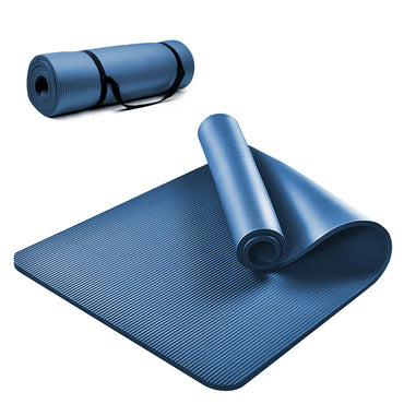 ZYBUX - Yoga Mat Non Slip - | Exercise Mat, Foldable Mats with Carrying Strap - Women and Men Fitness Mats | 1cm thick | 183cmx61cm - ZYBUX