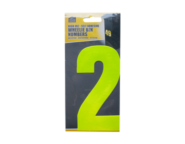 Wheelie Bin House Numbers Adhesive Wheely Stickers Reflective Sticky Numbers - ZYBUX