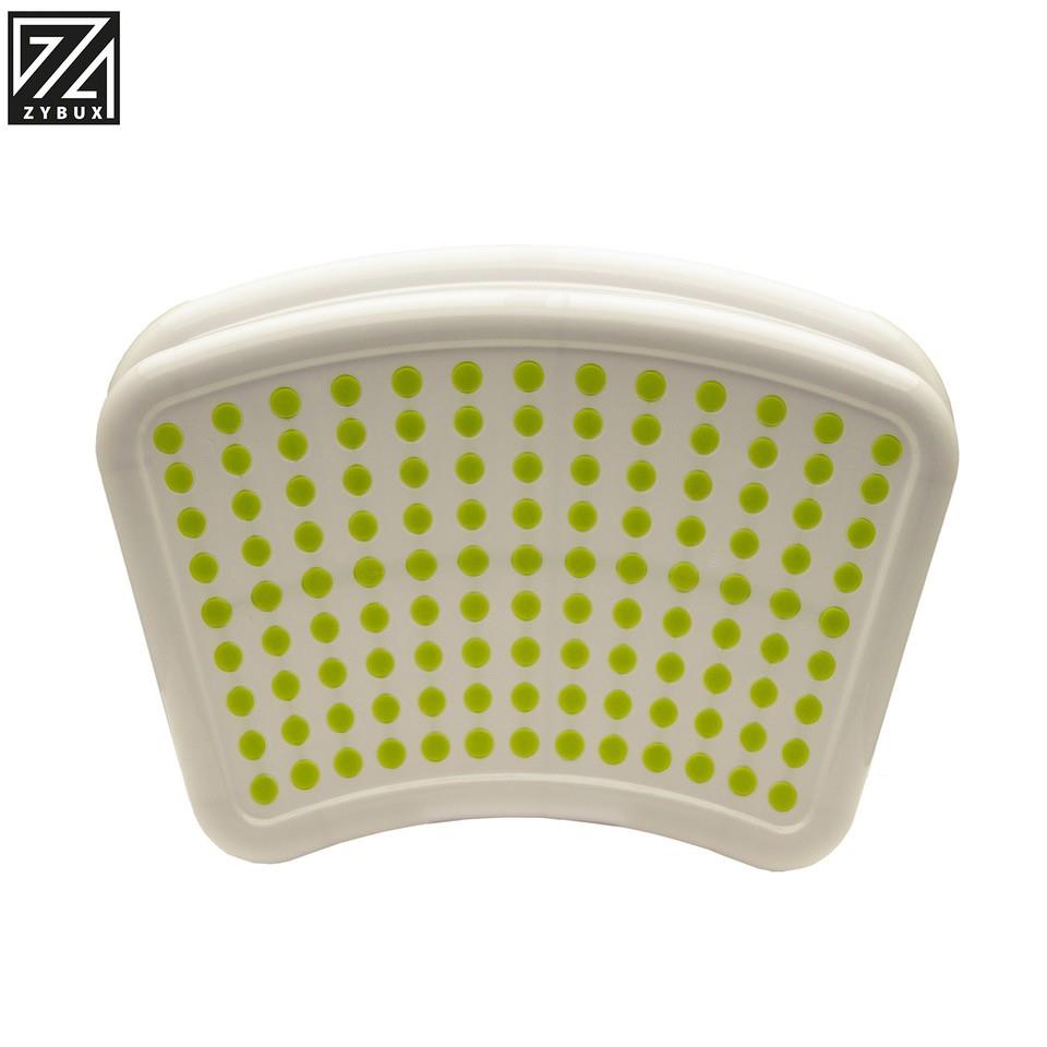 ZYBUX - Childs Foot Stool/Step with Anti-Slip white, green - ZYBUX