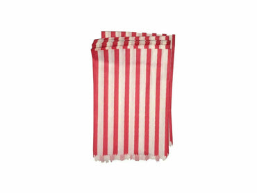 50 STRIPED CANDY PAPER BAGS FOR SWEET FAVOUR BUFFET WEDDING GIFT 7"x9" - 5"x7" - ZYBUX