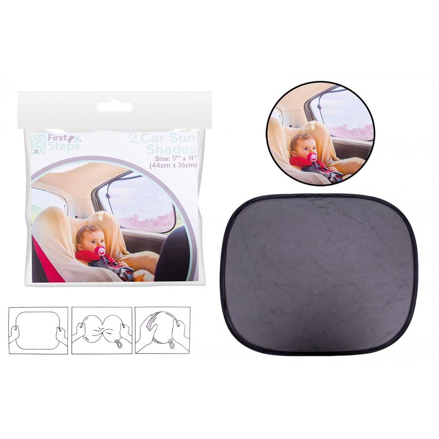 2X Universal Car Sun Mesh Blind Rear Window UV Protector Sun Shade For Baby Kids - ZYBUX