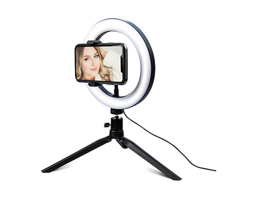 8" LED Ring Light clamp SOCIAL MEDIA Youtube Tiktok INSTAGRAM Video Live Selfie - ZYBUX